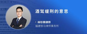 酒驾缓刑的意思