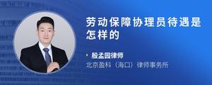 劳动保障协理员待遇是怎样的