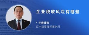 企业税收风险有哪些
