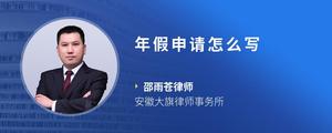 年假申请怎么写