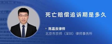 死亡赔偿追诉期是多久