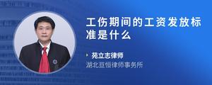 工伤期间的工资发放标准是什么