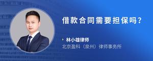 借款合同需要担保吗？