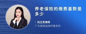 养老保险的缴费基数是多少