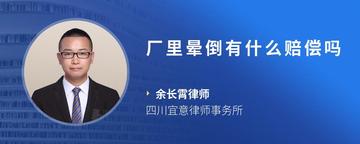 厂里晕倒有什么赔偿吗