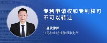 专利申请权和专利权可不可以转让