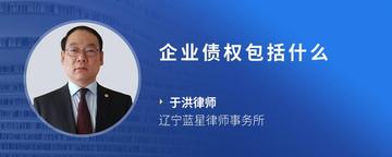 企业债权包括什么