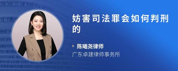 妨害司法罪会如何判刑的