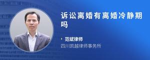 诉讼离婚有离婚冷静期吗